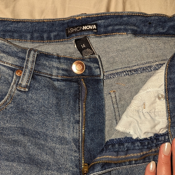 High waisted stretch cropped jeans - Picture 4 of 8